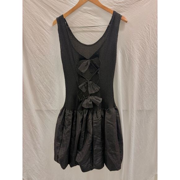 Vintage Rare Nuance Bow Tie Back Balloon Dress Goth Dark‎ Barbie Retro - Picture 1 of 5